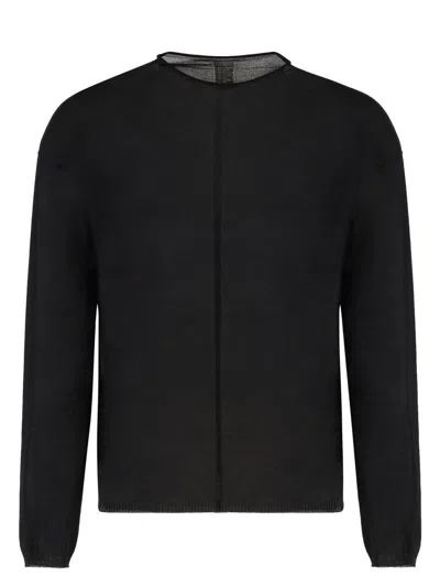 RICK OWENS MEN'S COTTON CREW-NECK SWEATER