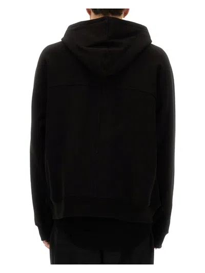 Rick Owens Men's Cotton Hoodie In Black