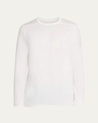 RICK OWENS MEN'S COTTON LONG-SLEEVE CREWNECK T-SHIRT