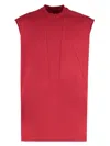 Rick Owens Ribbed Collar Sleeveless Crew Neck Tank Top
