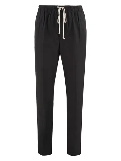 RICK OWENS MEN'S COTTON TROUSERS