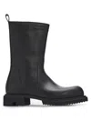 Rick Owens Creeper Gabe Leather Boots In Black