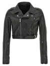 Rick Owens Black Cropped Luke S Stooges Jacket