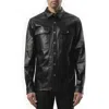 Rick Owens Men's Denim Outershirt In Black