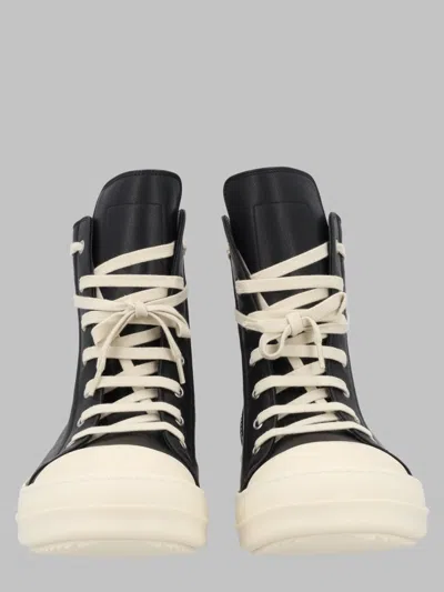 Rick Owens Men's Designer Lace-up Sneakers In Black