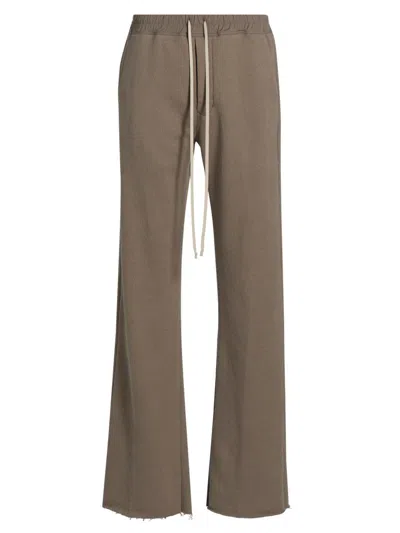 Rick Owens Men's Dietrich Cotton Wide-leg Pants In Brown