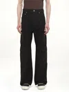 Rick Owens Trousers With Cargo Pockets And Wide Leg In Black