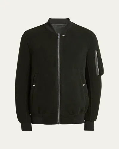 RICK OWENS MEN'S DOUBLE CASHMERE BOMBER JACKET