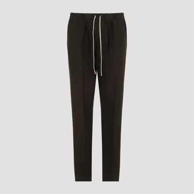 RICK OWENS MEN'S DRAWSTRING LONG PANTS