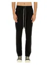 Rick Owens Drawstring Waist-edge Casual Pants In Black
