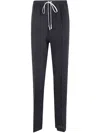 Rick Owens Concordians Drawstring Pocket Trousers In Black