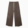 RICK OWENS MEN'S DUST GREY CARGO TROUSERS FOR SS24