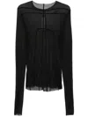 Rick Owens Crew Neck Long Sleeve T-shirt