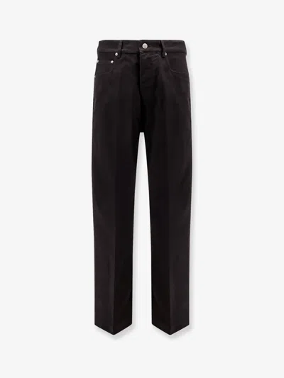 Rick Owens Men Geth Certified Cotton Trousers In Black