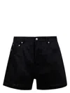 Rick Owens Geth Cutoff Shorts In Black