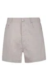 Rick Owens Men Geth Cutoff Shorts In Gray
