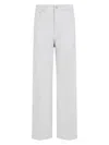 Rick Owens Geth Jeans Straight Hem Wide Leg In Nude & Neutrals