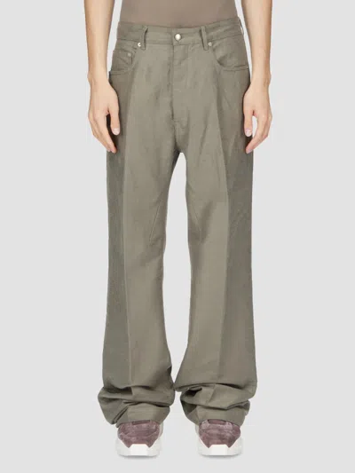 Rick Owens Men's Geth Wide-leg Jeans In Dark Pearl