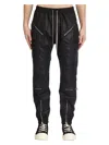 Rick Owens Men's Headon Joggers Leather Trousers