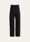 Rick Owens Men's Heavy Brushed Twill Tailored Bela Pants In Black
