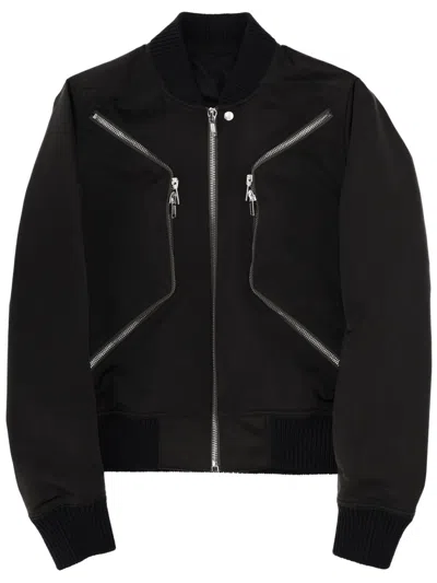 Rick Owens Men Heizer Flight Jacket In Black