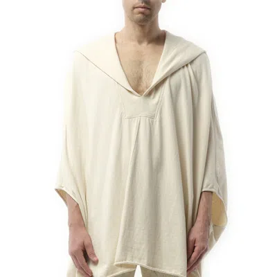Rick Owens Men's Hooded Kaftan In Brown