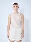 Rick Owens Men Hooly Anthem Tank Top In White