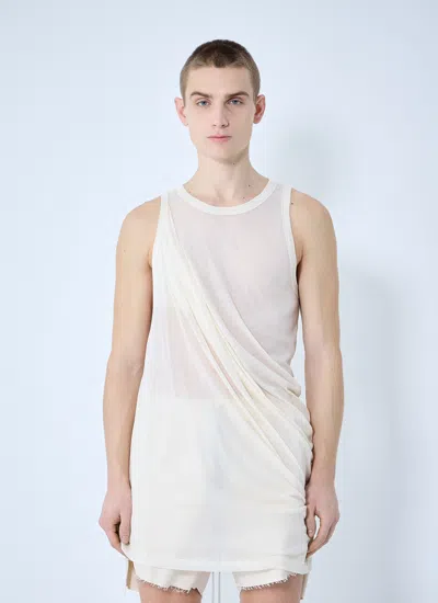 Rick Owens Men Hooly Anthem Tank Top In White