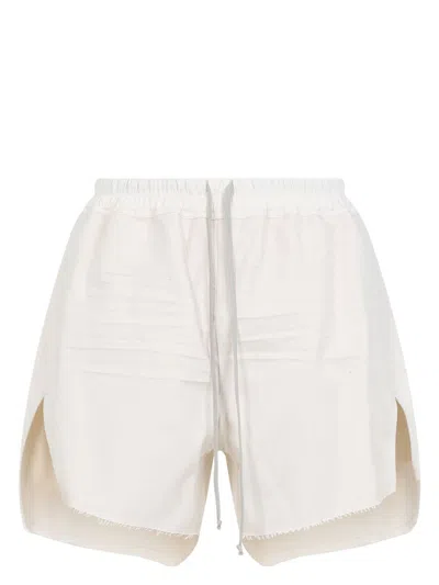 Rick Owens Off-white Champion Edition Beveled Pods Shorts In 21 Natural