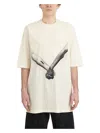 Rick Owens Relaxed Fit Graphic Print T-shirt With Nude Background