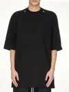 Rick Owens Jumbo Cotton Jersey T-shirt In Black