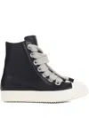Rick Owens Men "jumbolace" Leather Sneakers