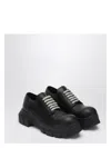 Rick Owens Mens Black Bozo Tractor Platform Leather Oxford Shoes In Black