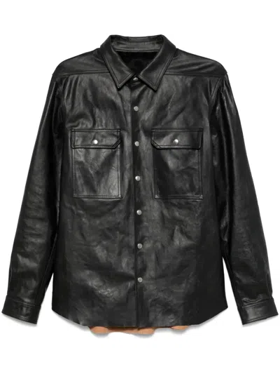 Rick Owens Men Leather Jacket