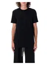 Rick Owens Short-sleeve Round-neck T-shirt In Black