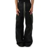 Rick Owens Mens Cargobelas Flared Wide-leg Relaxed-fit Woven Trousers Black In Black
