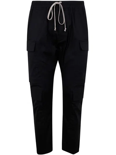 Rick Owens Men Mastodon Megacargo Trousers In Black