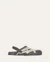 Rick Owens Concordians Megalaced Mules In Black