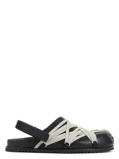 RICK OWENS MEN'S MEGALACED MULE NERE