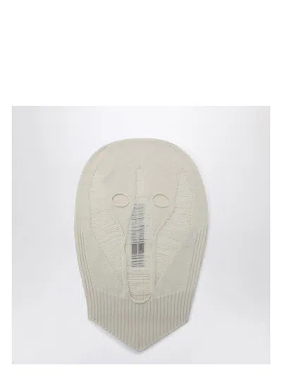 RICK OWENS MEN'S MERINO WOOL BALACLAVA SKULL