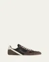 Rick Owens Concordians Minimal Low Top Sneakers In Brown