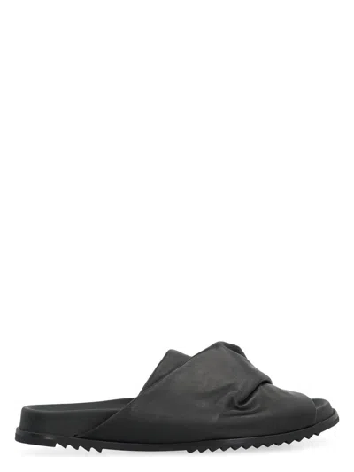 Rick Owens Men's Mobius Leather Slides