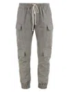 Rick Owens Cargo Pants Elastic Waistband In Gray