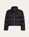 Rick Owens Black Porterville Jumbo Hooded Peter Down Jacket In Black