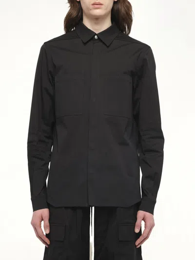 Rick Owens Men's Outershirt In Black