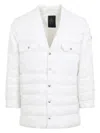 Rick Owens X Moncler Down Puffer Jacket In White