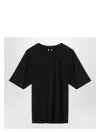 Rick Owens Oversized Crewneck T-shirt In Black
