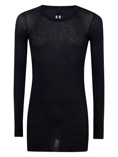RICK OWENS MEN'S RIB LONG SLEEVES T-SHIRT