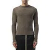 Rick Owens Men's Ribbed Geo Sweater In Dust