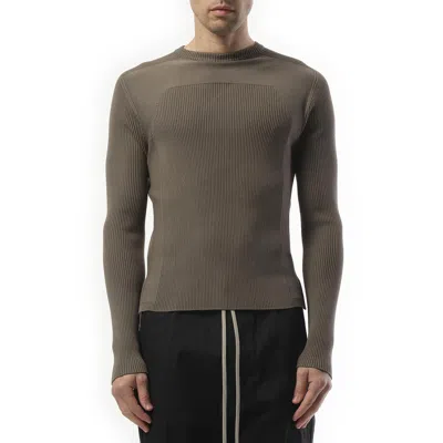 Rick Owens Men's Ribbed Geo Sweater In Dust